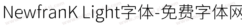 NewfranK Light字体字体转换